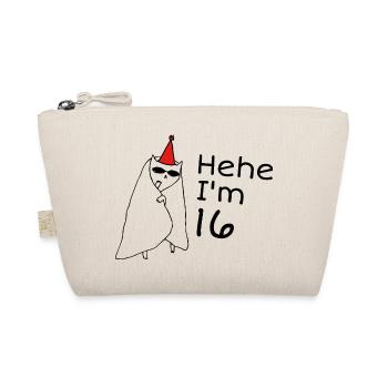 16 Years Anniversary - 16th Anniversary Gift - Organic Pouch - nature - Front
