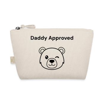 Dad says: Daddy Approved (Bärenkopf) - Organic Pouch - nature - Front