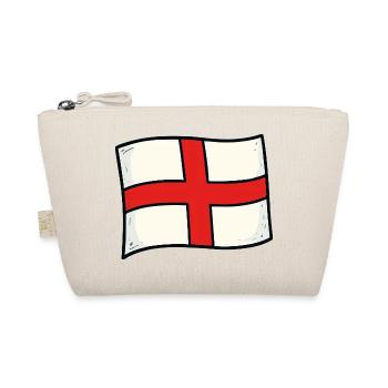England Fahne - Bio-Täschchen - Natur - Vorne