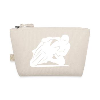 Silhouette minimaliste de moto de course - Trousse biologique - nature - Devant