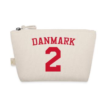 Denmark 2 – Red Text Design - Organic Pouch - nature - Front