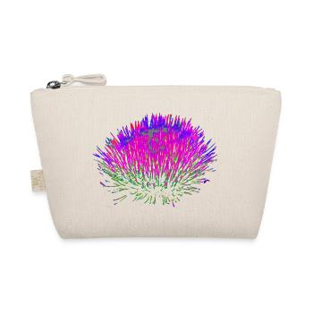 Neon Flower – Pop Art Design - Organic Pouch - nature - Front