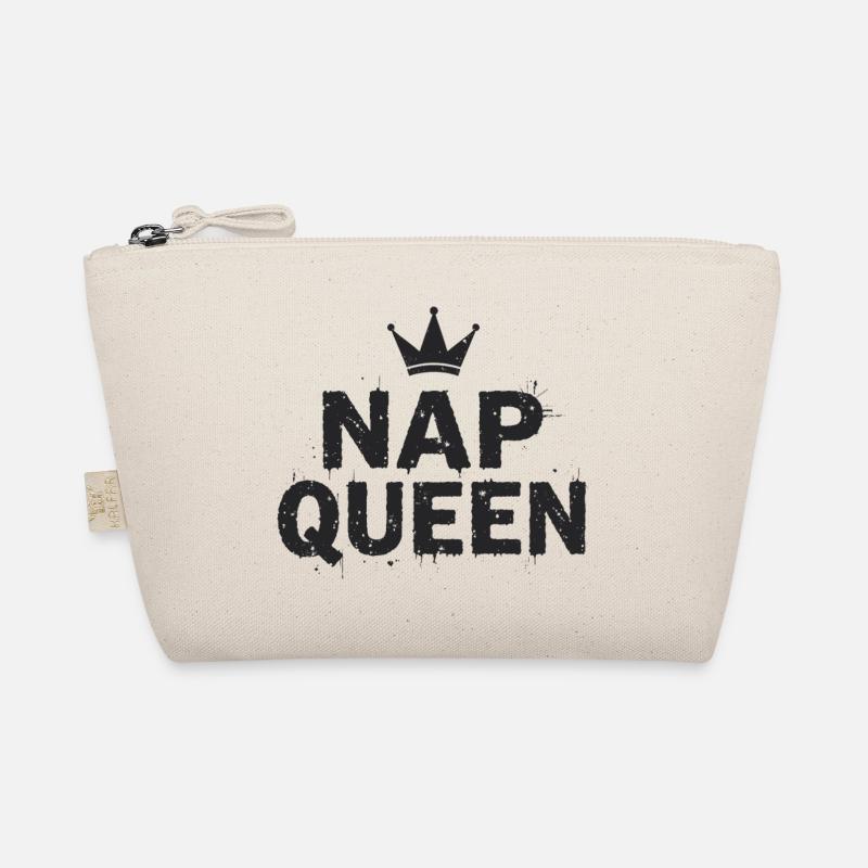 Nap Queen Spruch für Langschläfer Bio-Täschchen