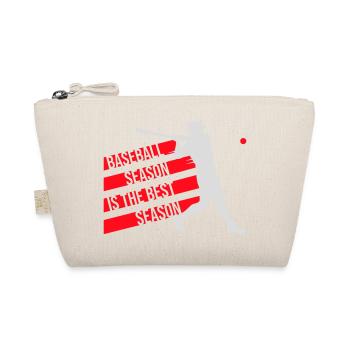 Baseball Season Is The Best Season Fan Spiel Sport - Bio-Täschchen - Natur - Vorne