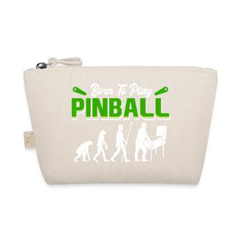 Born to Play Pinball Retro Evolution Arcade Design - Organic Pouch - nature - Front