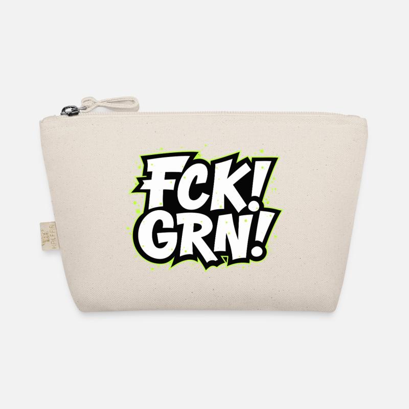 FCK GRN Statement Schriftzug Bio-Täschchen