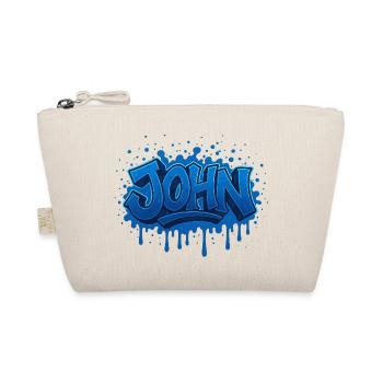 Graffiti  JOHN Prénom cadeau idéal imprimable sur  - Trousse biologique - nature - Devant