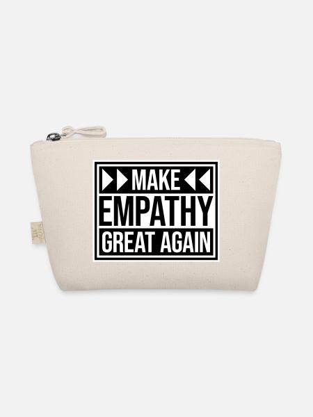 Make Empathy Great Again Political Statement Hope - Organic Pouch - nature - Front