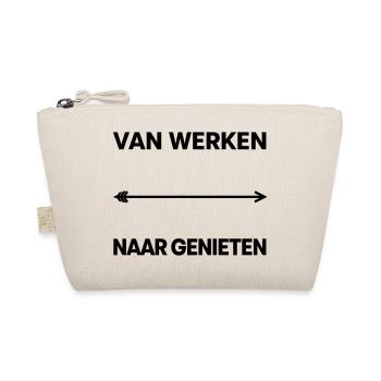 From working to enjoying - Organic Pouch - nature - Front