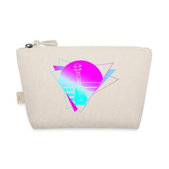 Hawaiian Ukulele Uke Retro 80s 90s - Organic Pouch - nature - Front
