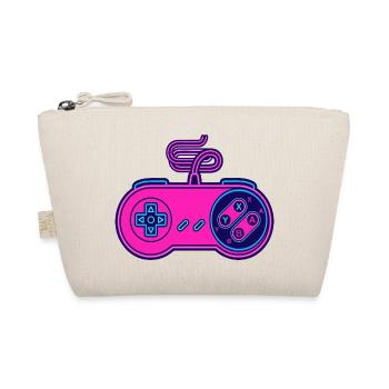 Retro-Pink-Neon-Controller - Bio-Täschchen - Natur - Vorne