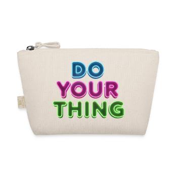 Do Your Thing Neon Schriftzug - Bio-Täschchen - Natur - Vorne