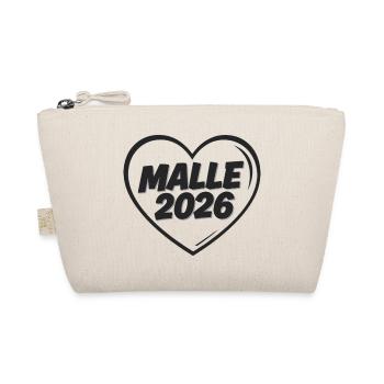 MALLE 2026 Party holiday in the heart - Organic Pouch - nature - Front