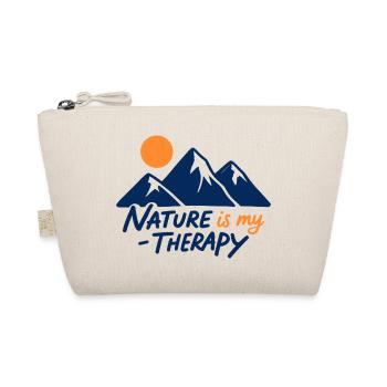 Nature is my Therapy Berge für Wanderer - Bio-Täschchen - Natur - Vorne