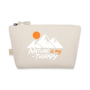 Nature is my Therapy Mountains for Hikers - Organic Pouch - nature - Front