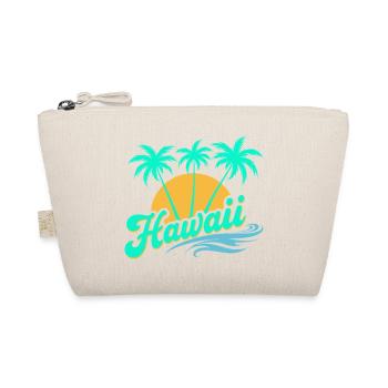 Hawaii Sommer Vibes mit Palmen und Meer - Bio-Täschchen - Natur - Vorne