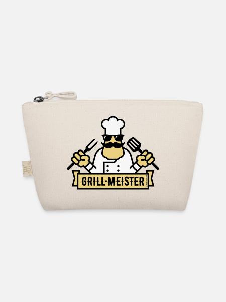 Grillmeister (Grilling / Barbecue / BBQ / 3C) - Organic Pouch - nature - Front