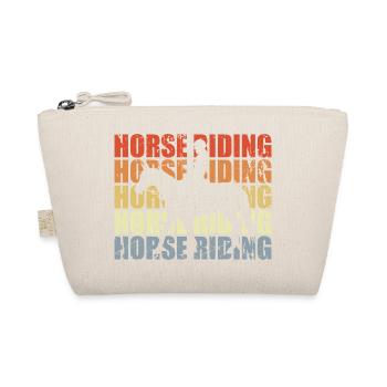 Horse Riding Vintage Look - Organic Pouch - nature - Front