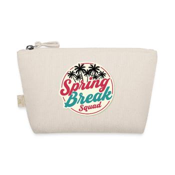 Spring Break Squad Palm Trees Tropical Holiday Party - Organic Pouch - nature - Front