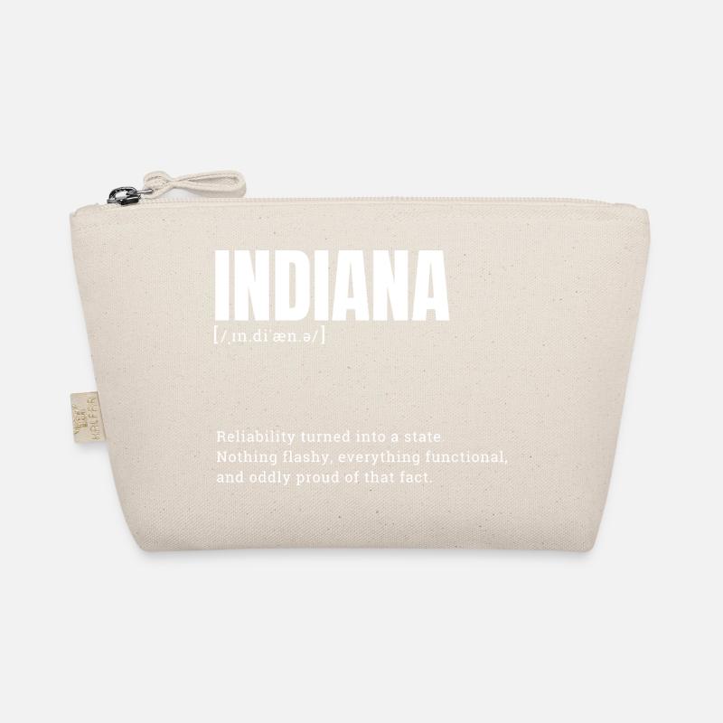 Indiana State Pride Retro-Logo Bio-Täschchen