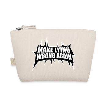 Make Lying Wrong Again Politisches Statement Shirt - Bio-Täschchen - Natur - Vorne
