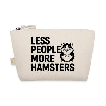 Hamster funny saying: Less People - More Hamste - Organic Pouch - nature - Front