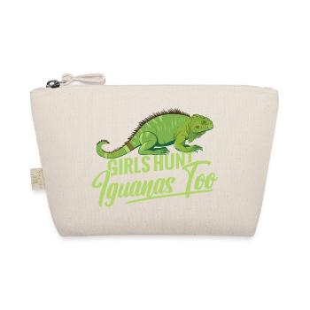  Iguana Hunting Women Reptile Hunter Lizard - Organic Pouch - nature - Front