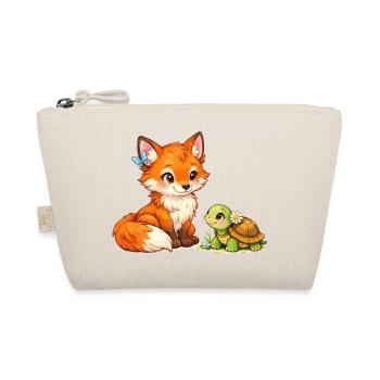 Renard et une tortue mignonne - Trousse biologique - nature - Devant