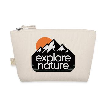 Entdecken Sie die Natur Berge Sonnenuntergang - Bio-Täschchen - Natur - Vorne