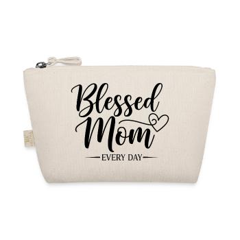 Glückliche Mama Jeden Tag Mama Geschenk - Bio-Täschchen - Natur - Vorne
