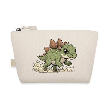 Cheerful Stegosaurus - Organic Pouch - nature - Front
