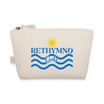 Rethymno Crete Waves Sun Logo - Organic Pouch - nature - Front