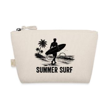 Enjoy the Summer Summer Surf In Blue Paradise - Organic Pouch - nature - Front