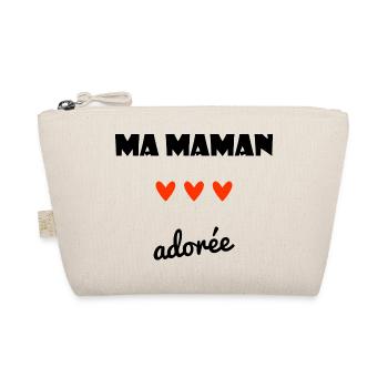 MAMA LIEBTE ES. MAMA. MUTTERTAG. ALLES GUTE ZUM GEBURTSTAG - Bio-Täschchen - Natur - Vorne