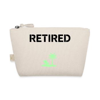 Retired Pension Palm Tree Beach - Organic Pouch - nature - Front