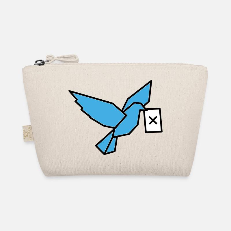 Brieftaube Wahlzettel Vogel Bunt Bio-Täschchen