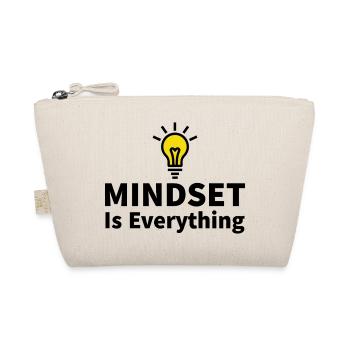 Mindset is everything Light bulb motivation success - Organic Pouch - nature - Front