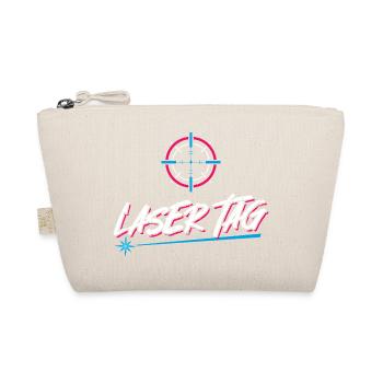 Retro Laser Tag Neon Gaming Design - Bio-Täschchen - Natur - Vorne