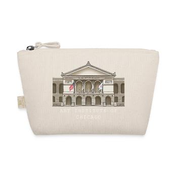 Chicago, hand-drawn art museum - Organic Pouch - nature - Front