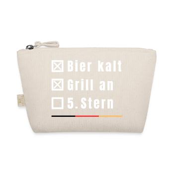 Bier, Grill und 5. Stern | Weltmeister 2026 - Bio-Täschchen - Natur - Vorne