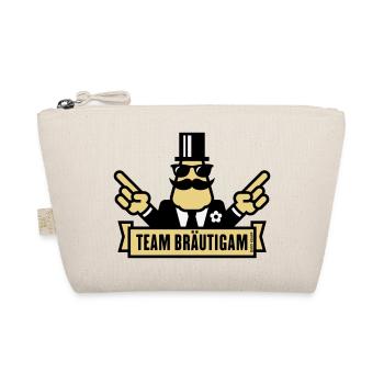 Team Bräutigam Handzeichen (Polterabend JGA / 3C) - Bio-Täschchen - Natur - Vorne