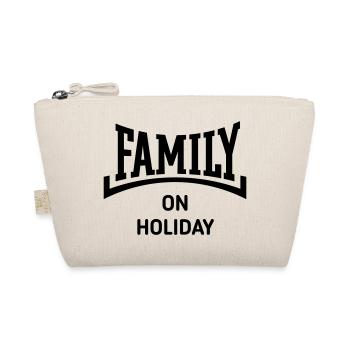 Family On Holiday (Family Holiday / Concave / B) - Organic Pouch - nature - Front