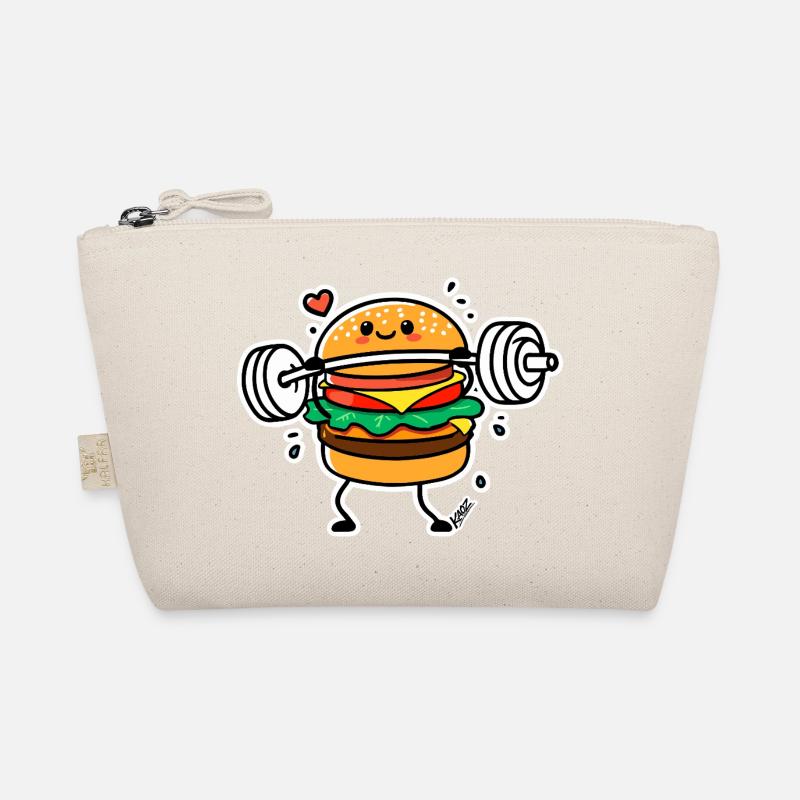 Gewichtheben-Hamburger-Held Bio-Täschchen