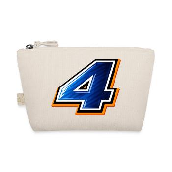Number 4 Football Jersey Sporty Design - Organic Pouch - nature - Front