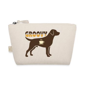 Groovy Dog Retriever Retro - Organic Pouch - nature - Front