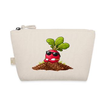 Radis cool avec lunettes de soleil et collier - Trousse biologique - nature - Devant