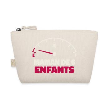 Maman de 6 Enfants Jauge Essence Humour Fatigue - Trousse biologique - nature - Devant