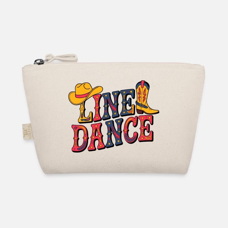Line Dance Western Illustration Organic Pouch
