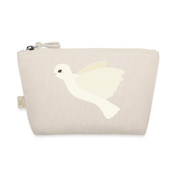 Ivory Dove in Flight - Organic Pouch - nature - Front