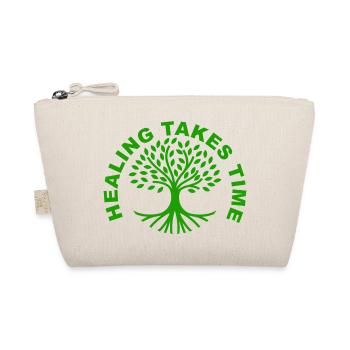 Healing Takes Time Mental Health Awareness Shirt - Organic Pouch - nature - Front